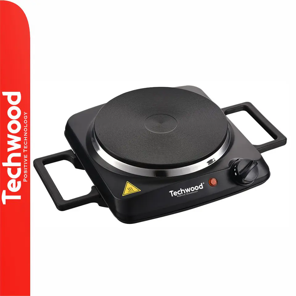 Fogão Elétrico 1 Placa 1500W Preto TECHWOOD 1