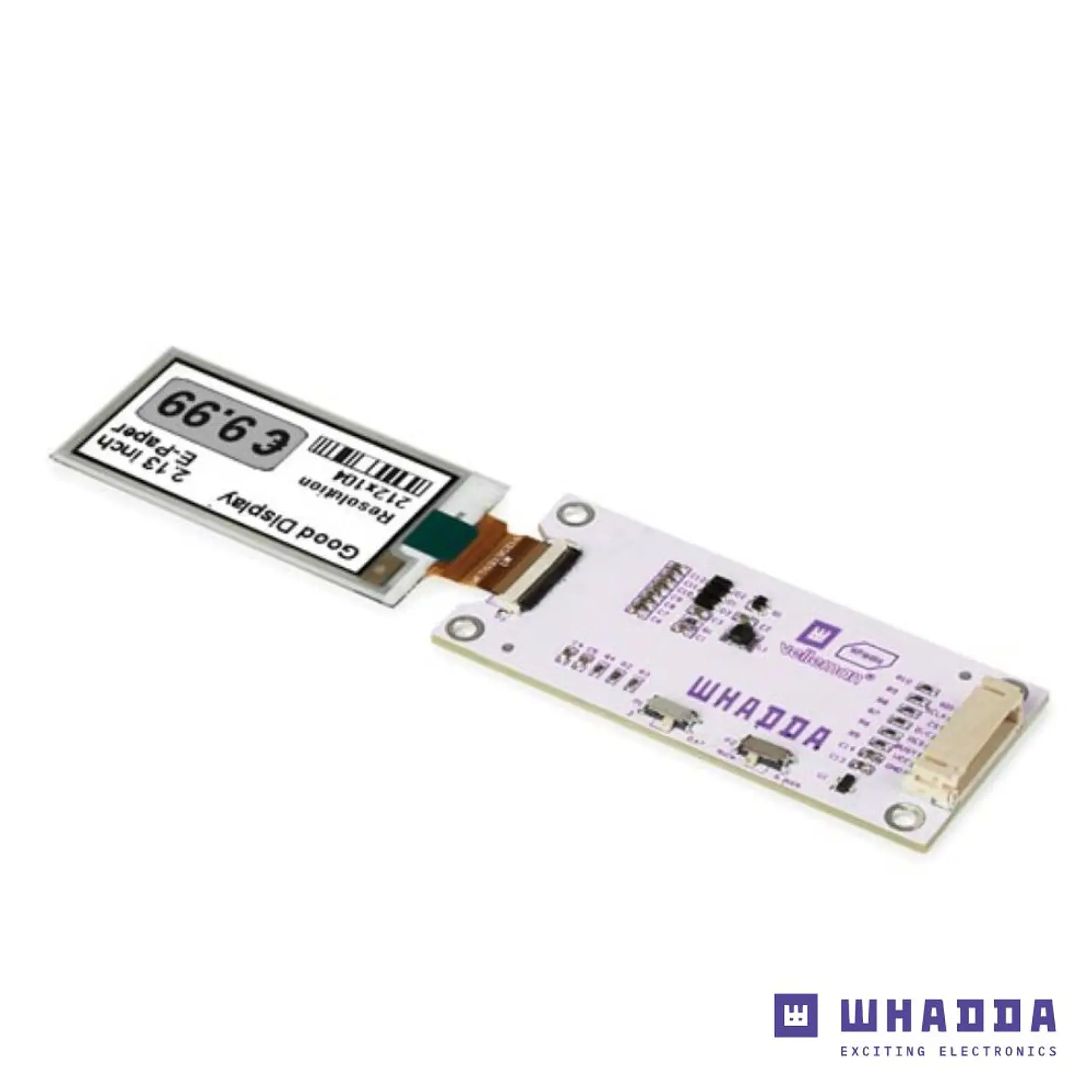 Módulo Display de Tinta Eletrónica de 2.13