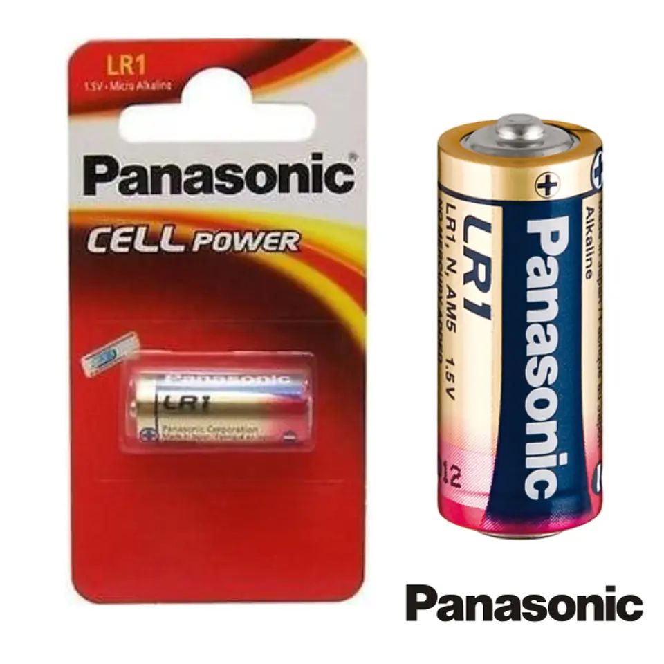 PILHA ALCALINA LR1/N 1.5V BLISTER PANASONIC 1