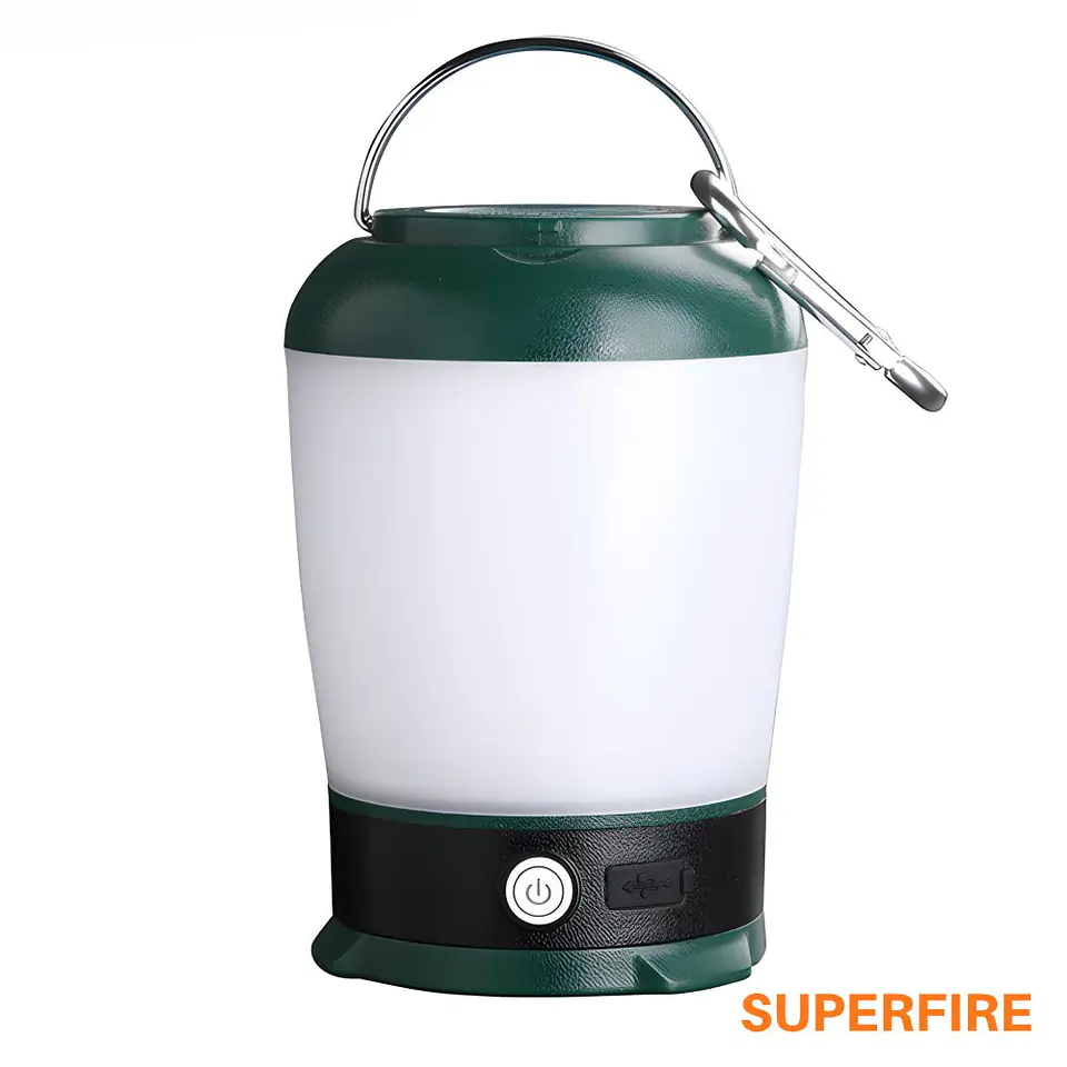 Lanterna Portátil C/ Gancho 9W/4W 200lm IP44 SUPERFIRE 1