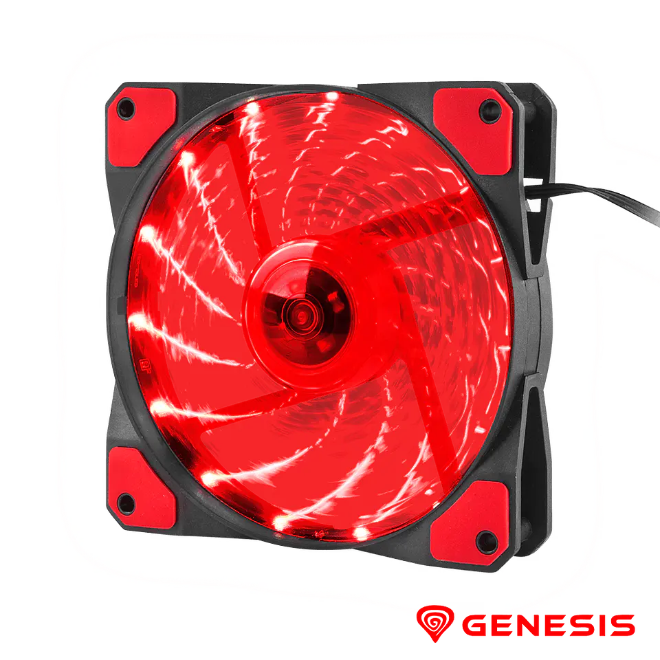 Cooler HYDRON 120 120mm Vermelho GENESIS 1