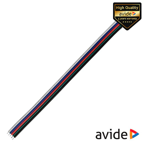 Adaptador Macho P/ Alimentação de Fitas LED RGBW AVIDE