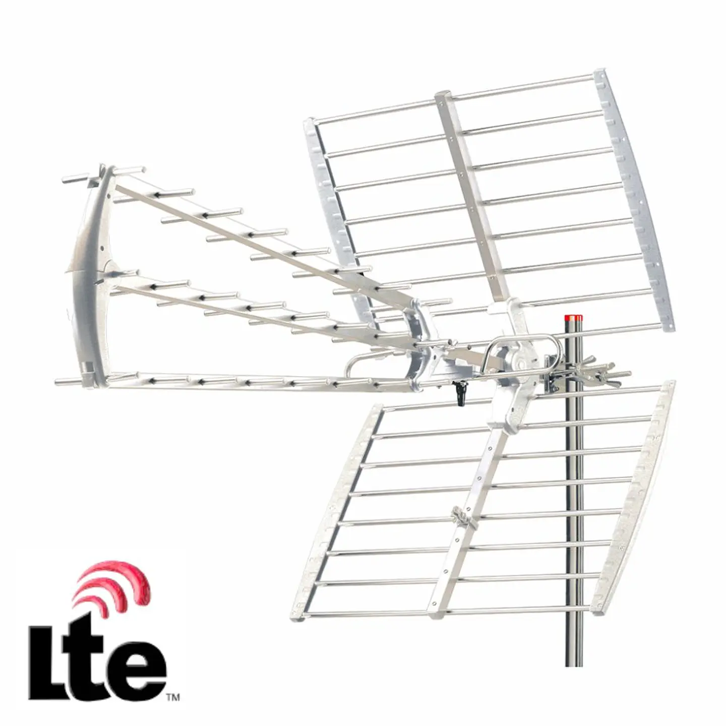 Antena Tdt Exterior UHF 43 Elementos 18db Filtro Lte 5G 1