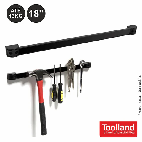 BARRA MAGNÉTICA P/ FERRAMENTAS 18" / 46CM 13KG TOOLLAND