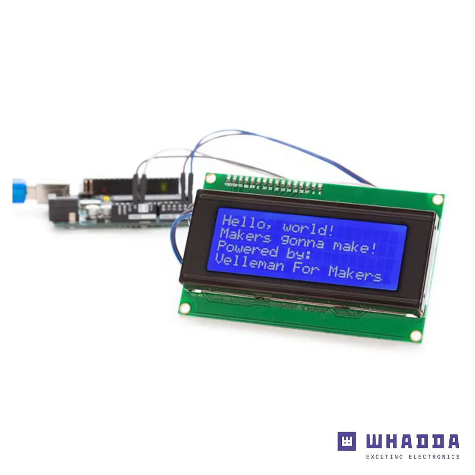 Display LCD 20x4 Luz de Fundo Azul WHADDA 1