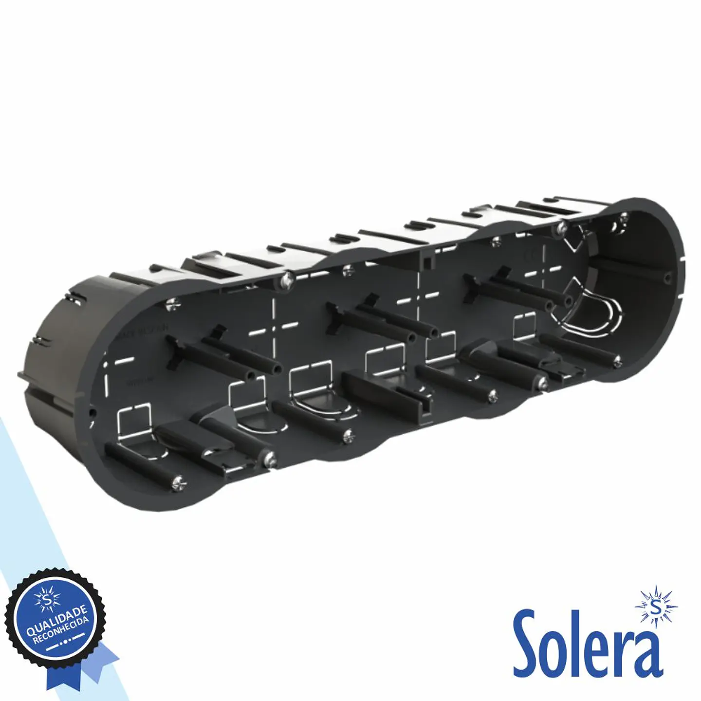 Caixa De Passagem Embutir C/ 16 Entradas 281x68x42mm SOLERA 1