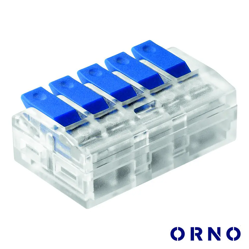 Ligador Rápido C/ Patilha 5 Condutores 0.75-4mm² 4x ORNO 1