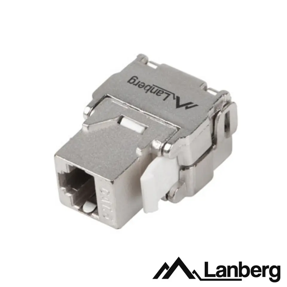 Ficha RJ45 Modular 8P8C CAT6A FTP Keystone 180º LANBERG 1