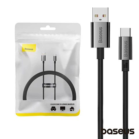 Cabo USB-A Macho P/ USB-C Macho 100W 1.5m BASEUS