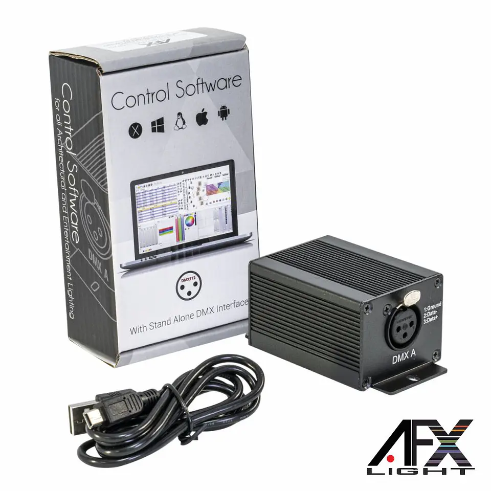 Controlador DMX 128 Canais C/ SoftWare Interface USB 1
