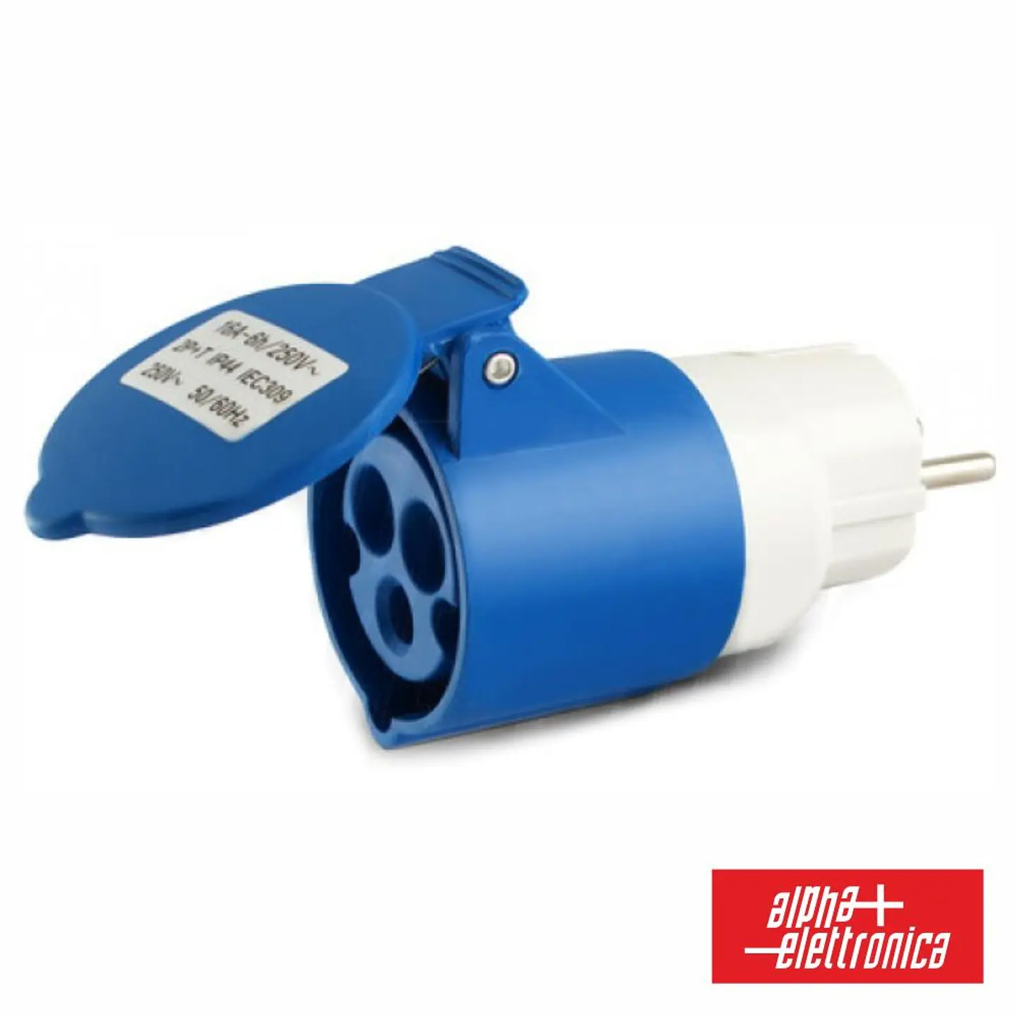 FICHA ADAPTADORA SCHUKO 16A / CEE 2P+T 16A 1