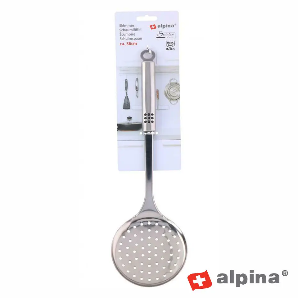 Escumadeira de Aço Inoxidável 36cm ALPINA 1