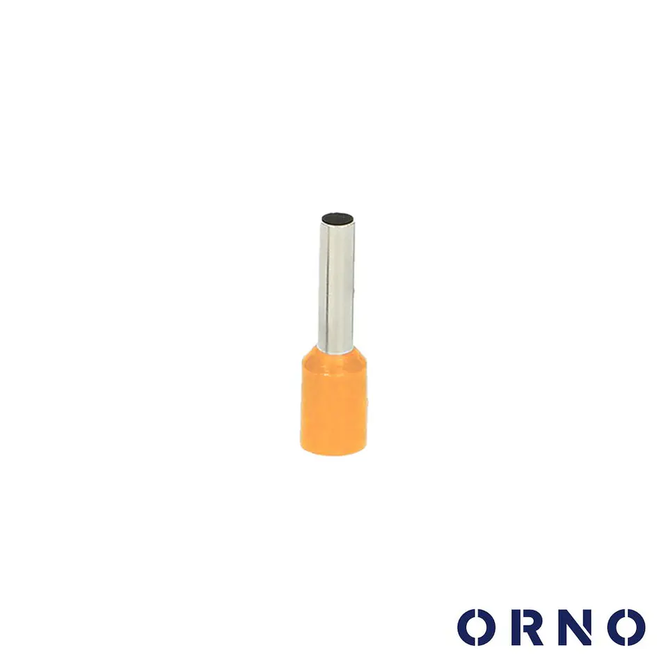 Terminal Ponteira Isolado 4mm 100x Laranja ORNO 1