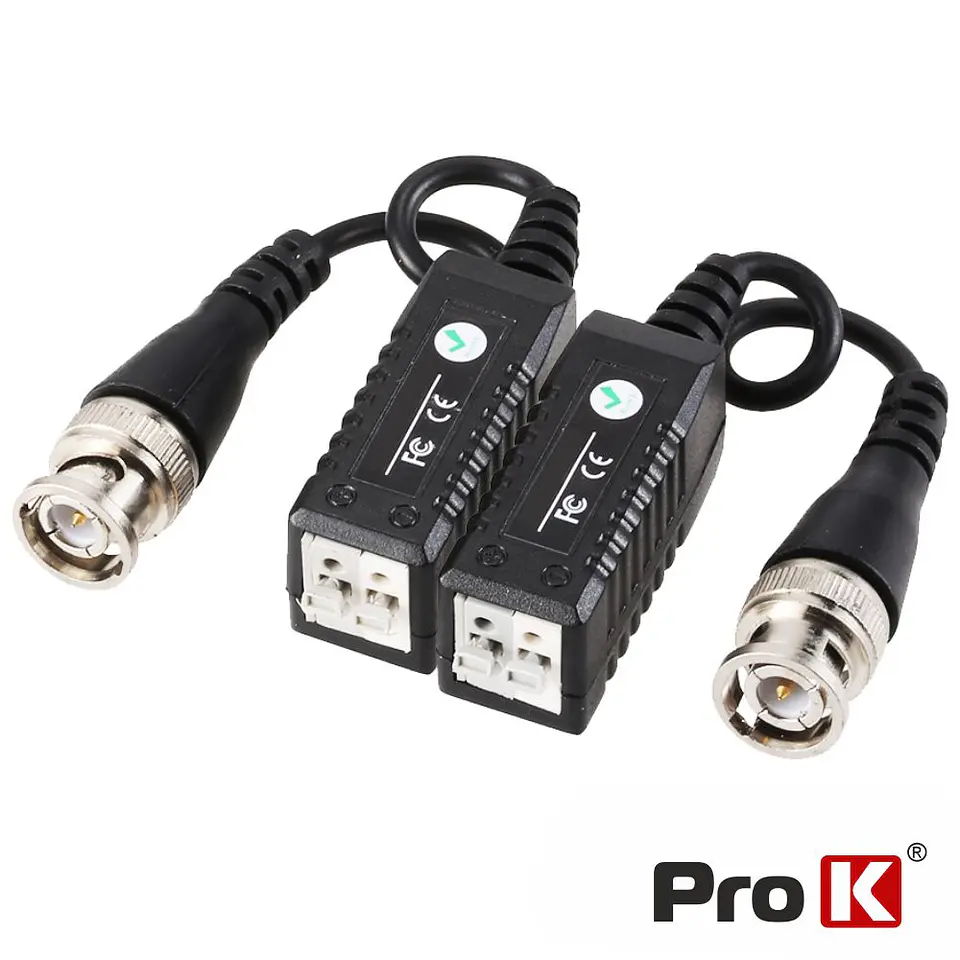 CONVERSOR PASSIVO HD 2X BALUN VÍDEO TERMINAIS APERTO PROK 1