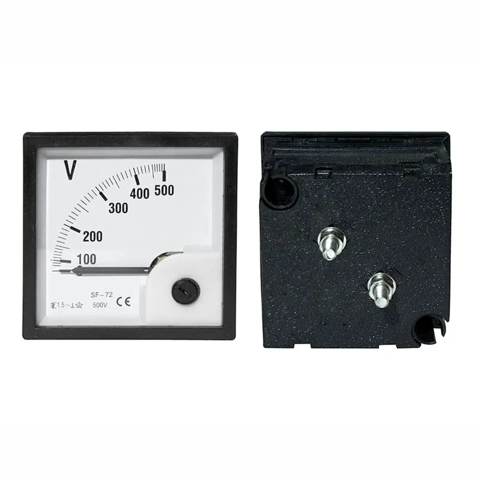 Voltímetro Analógico de Painel 500V DC 1