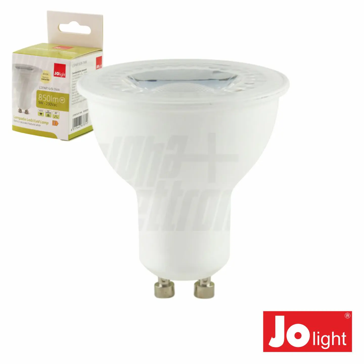 Lâmpada LED GU10 9W 45º 230V 4000K 850lm JOLIGHT 1