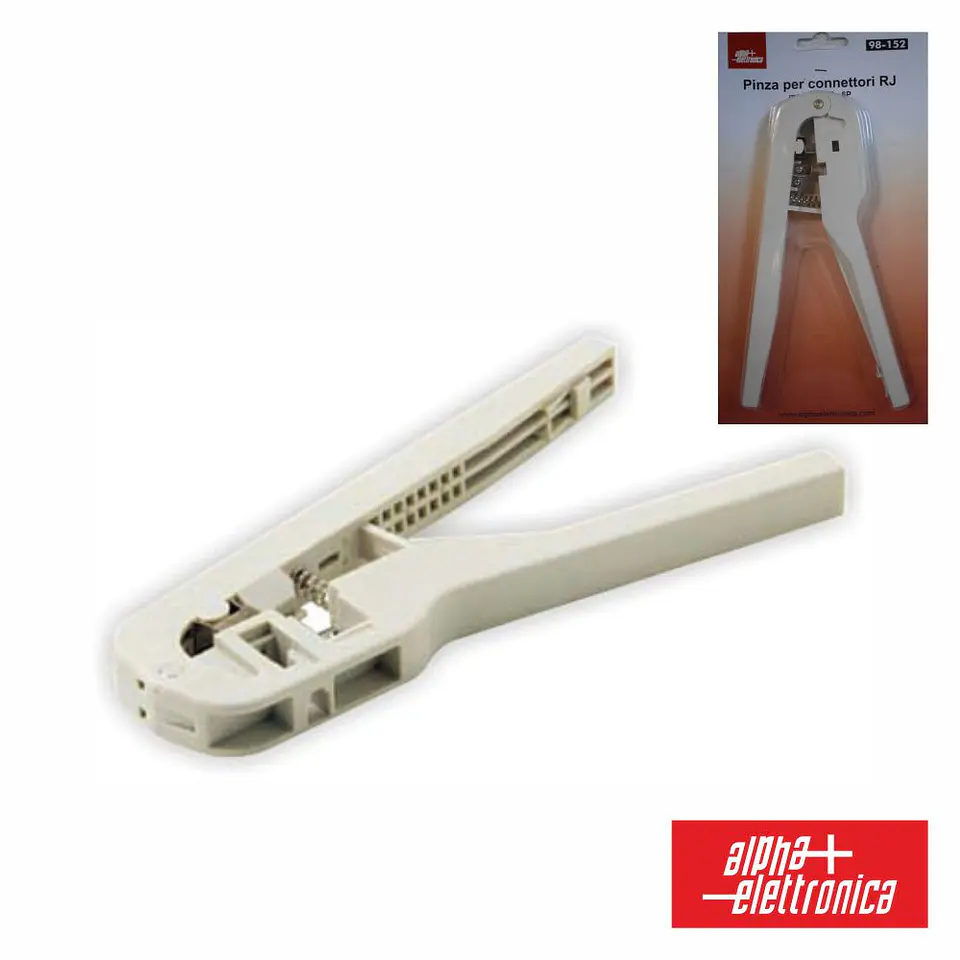 ALICATE DE CRAVAR FICHAS TELEFONE 4P/6P 1
