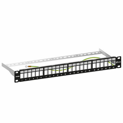 Painel 24 Portas Blindado 19" 1U