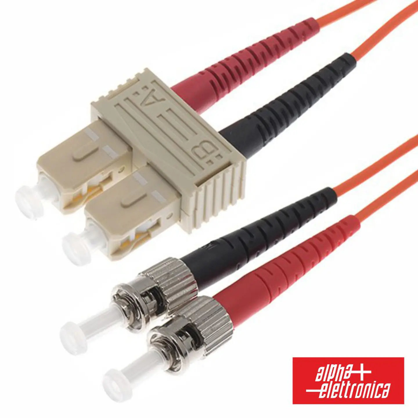 CABO FIBRA ÓPTICA MULTIMODO OM2 3MM SC/UPC-ST/UPC 5M ALPHA 1