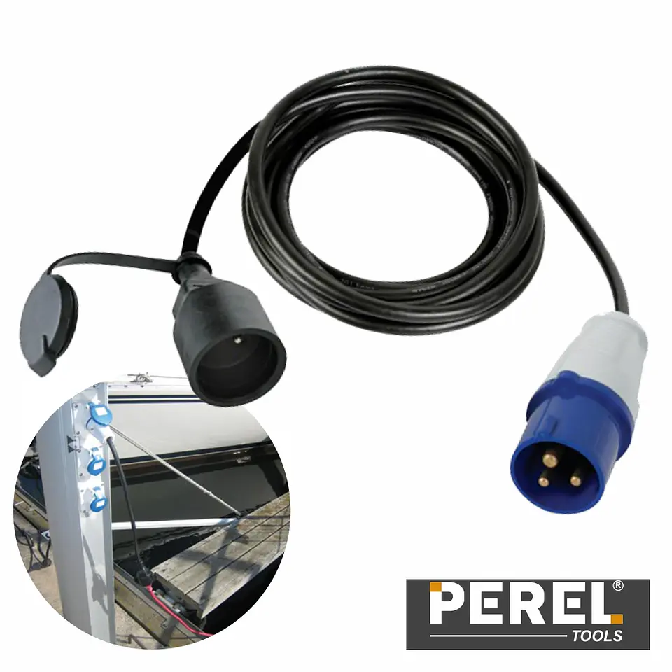 CABO ADAPTADOR C/ TOMADA SCHUKO E FICHA CEE 3M PEREL 1