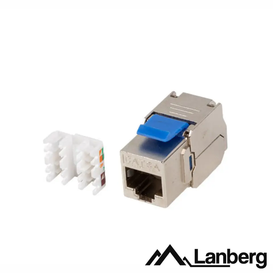 Ficha RJ45 Modular 8p8c CAT6A Keystone Metálica LANBERG 1