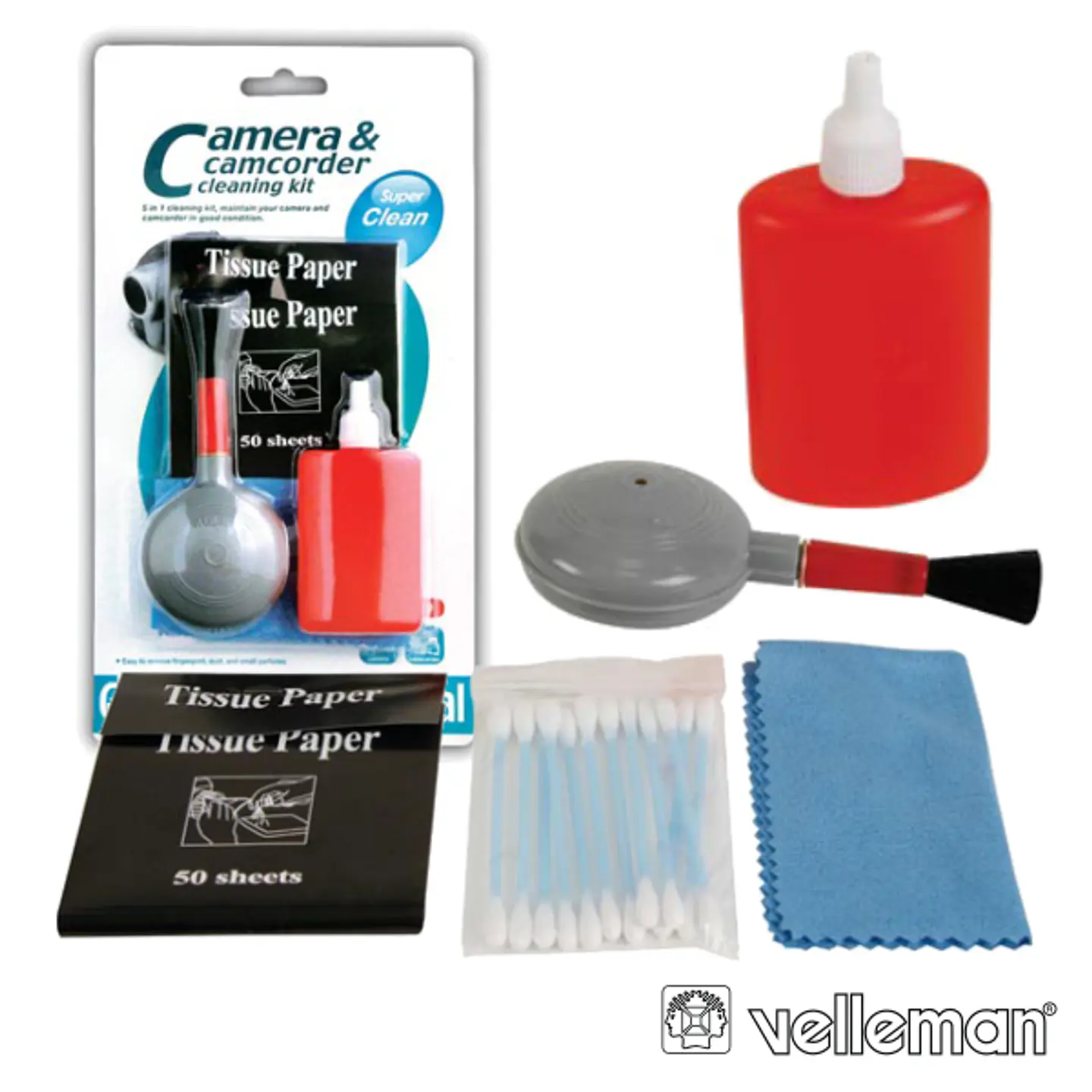 KIT DE LIMPEZA P/ CÂMARAS VELLEMAN 1