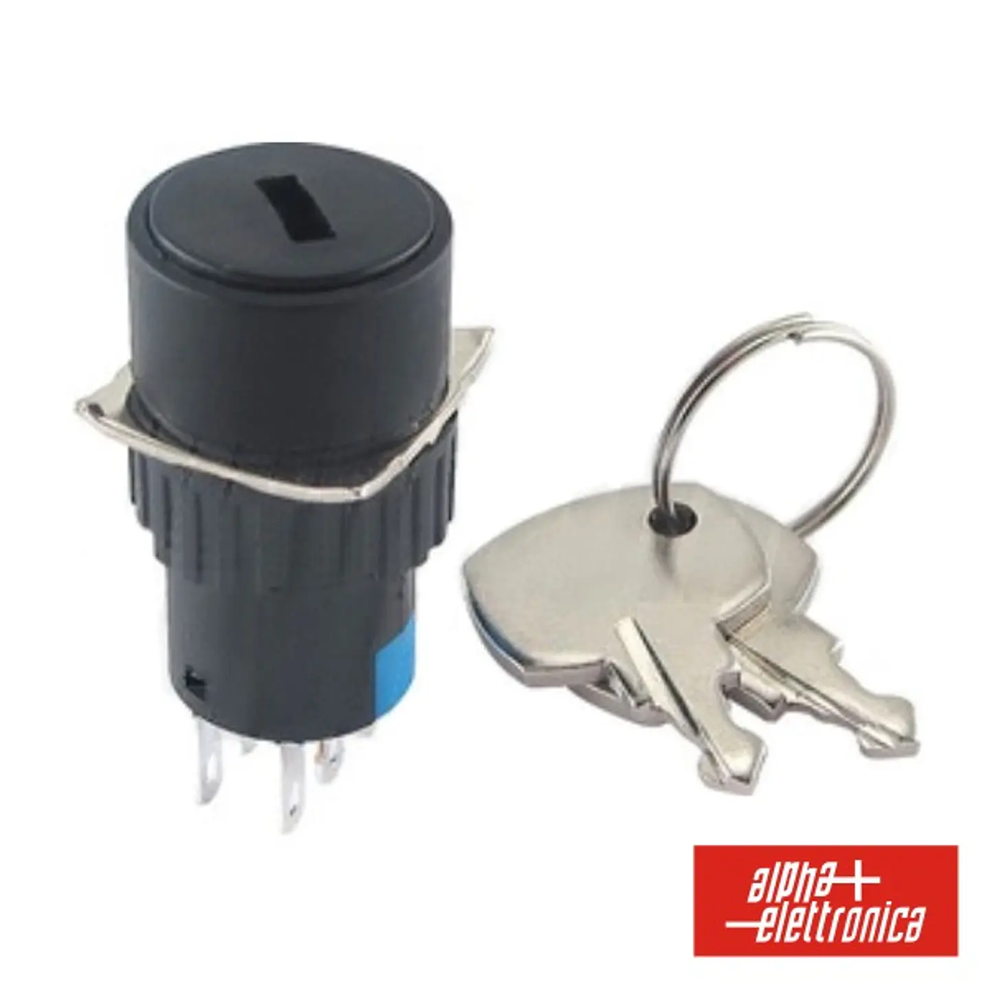 INTERRUPTOR C/ CHAVE DE 2 CIRCUITOS 230V 2NO-2NC REDONDO 1