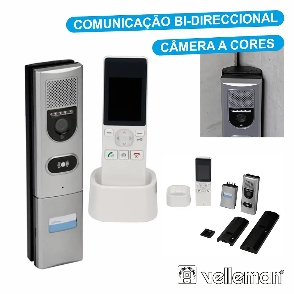 VÍDEO PORTEIRO S/ FIOS C/ TELECOMANDO 1