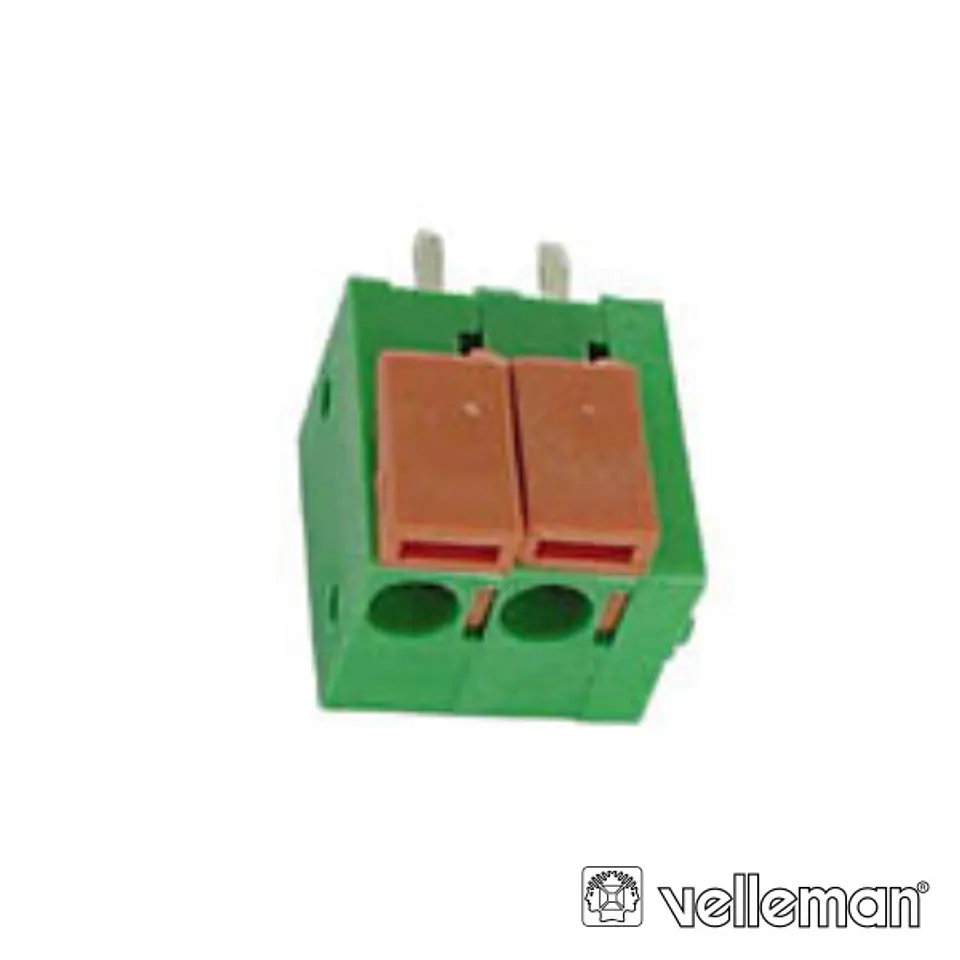BLOCO DE TERMINAIS C/ 2P DE 5MM VELLEMAN 1