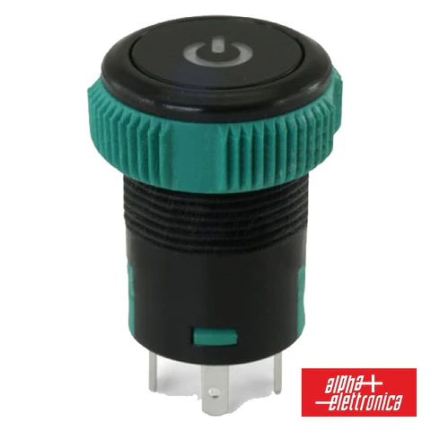 INTERRUPTOR REDONDO SPDT ON-OFF 12V C/ LUZ IP67