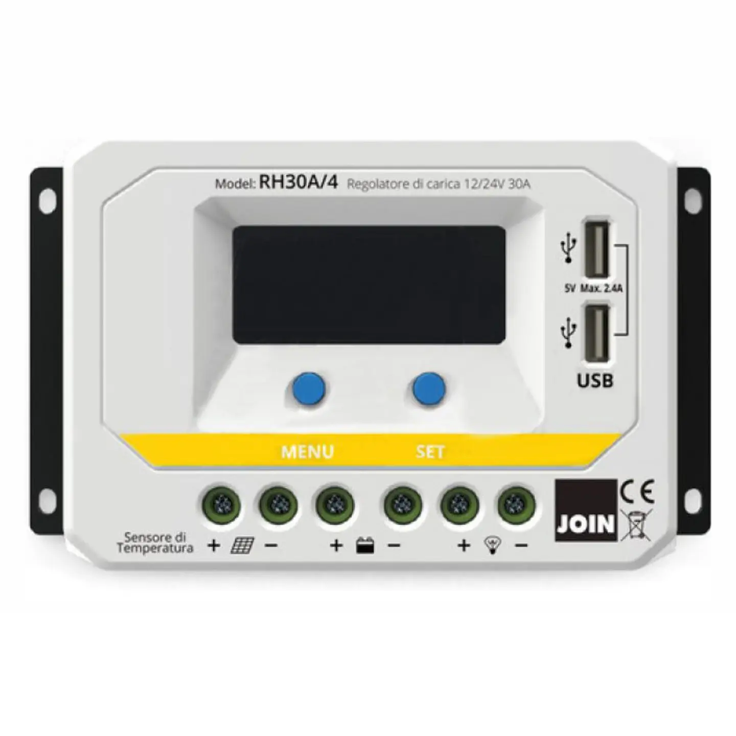 REGULADOR PAINEL FOTOVOLTÁICO 30A C/ 2XUSB 12-24V JOIN 1