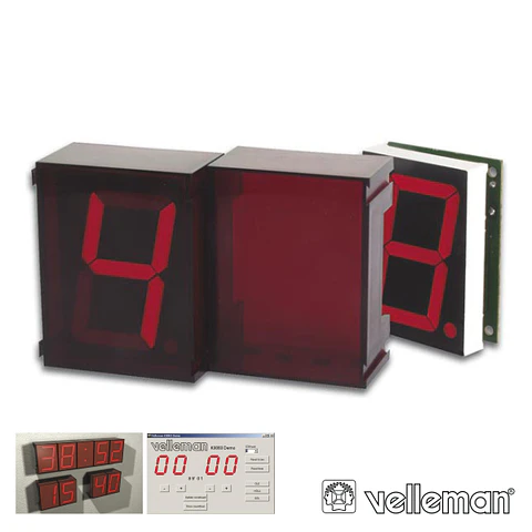 2 DÍGITOS MODULARES C/ INTERFACE SERIE VELLEMAN
