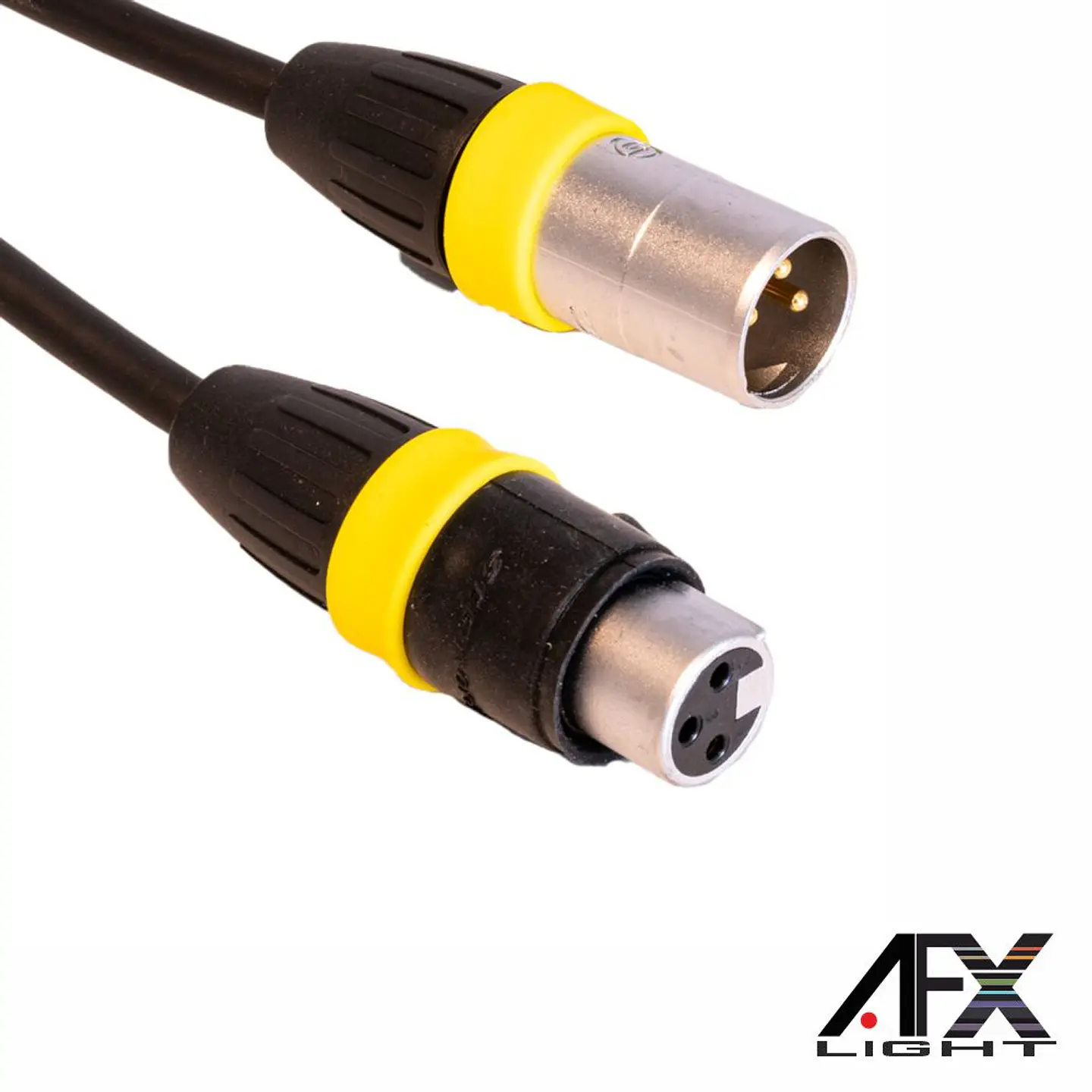 Cabo DMX XLR 3p Macho / XLR 3p Fêmea IP65 5m AFXLIGHT 1