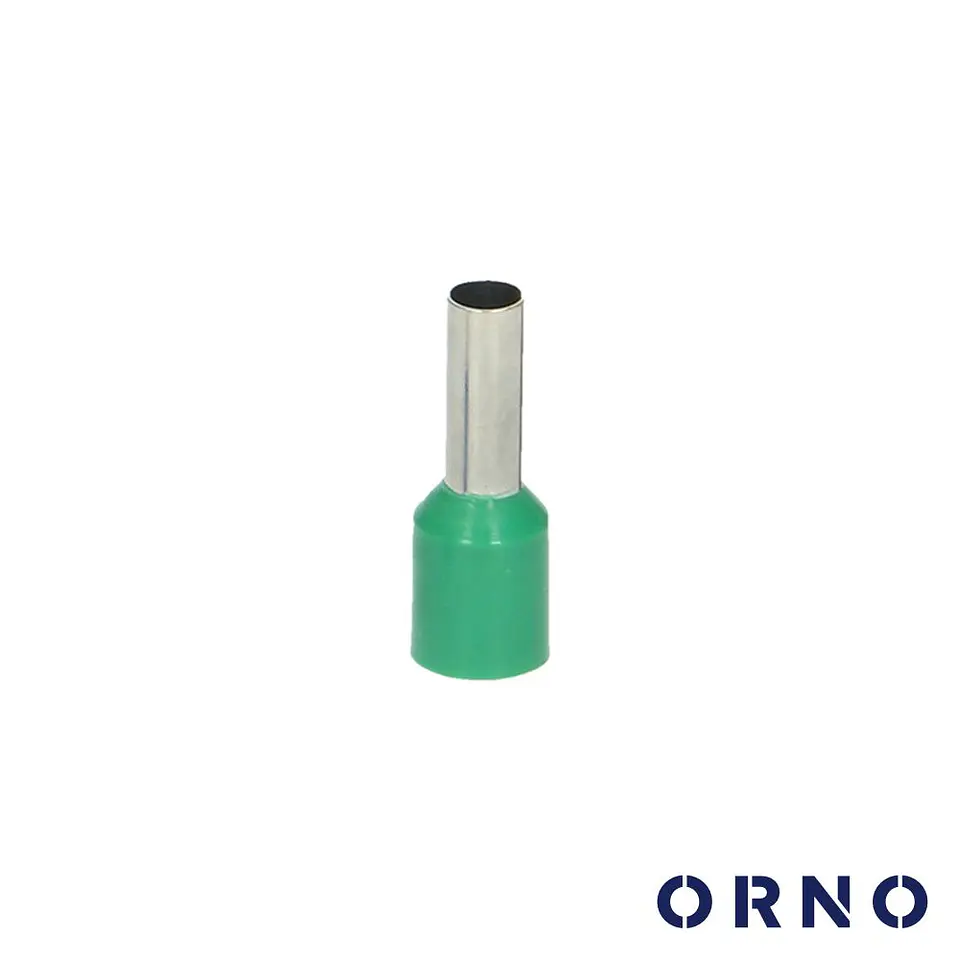 Terminal Ponteira Isolado 6mm 100x Verde ORNO 1