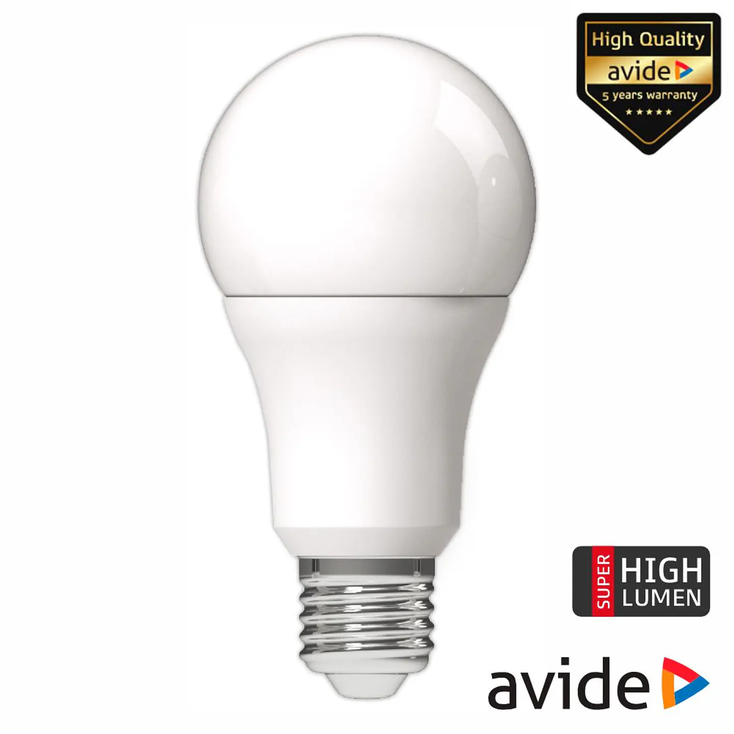 Lâmpada LED E27 Globo A60 4.9W 230V 4000K 806lm AVIDE 1