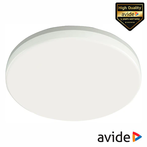 Aplique LED Redondo 24W 280mm 4000K 2400lm C/ Sensor IP54