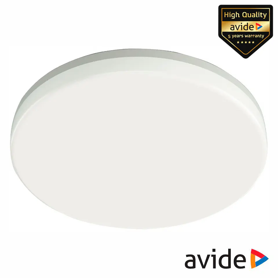 Aplique LED Redondo 24W 280mm 4000K 2400lm C/ Sensor IP54 1