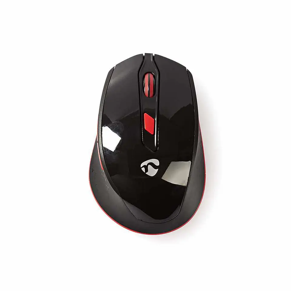 Rato S/ fios Seis botões Preto/Vermelho NEDIS 1