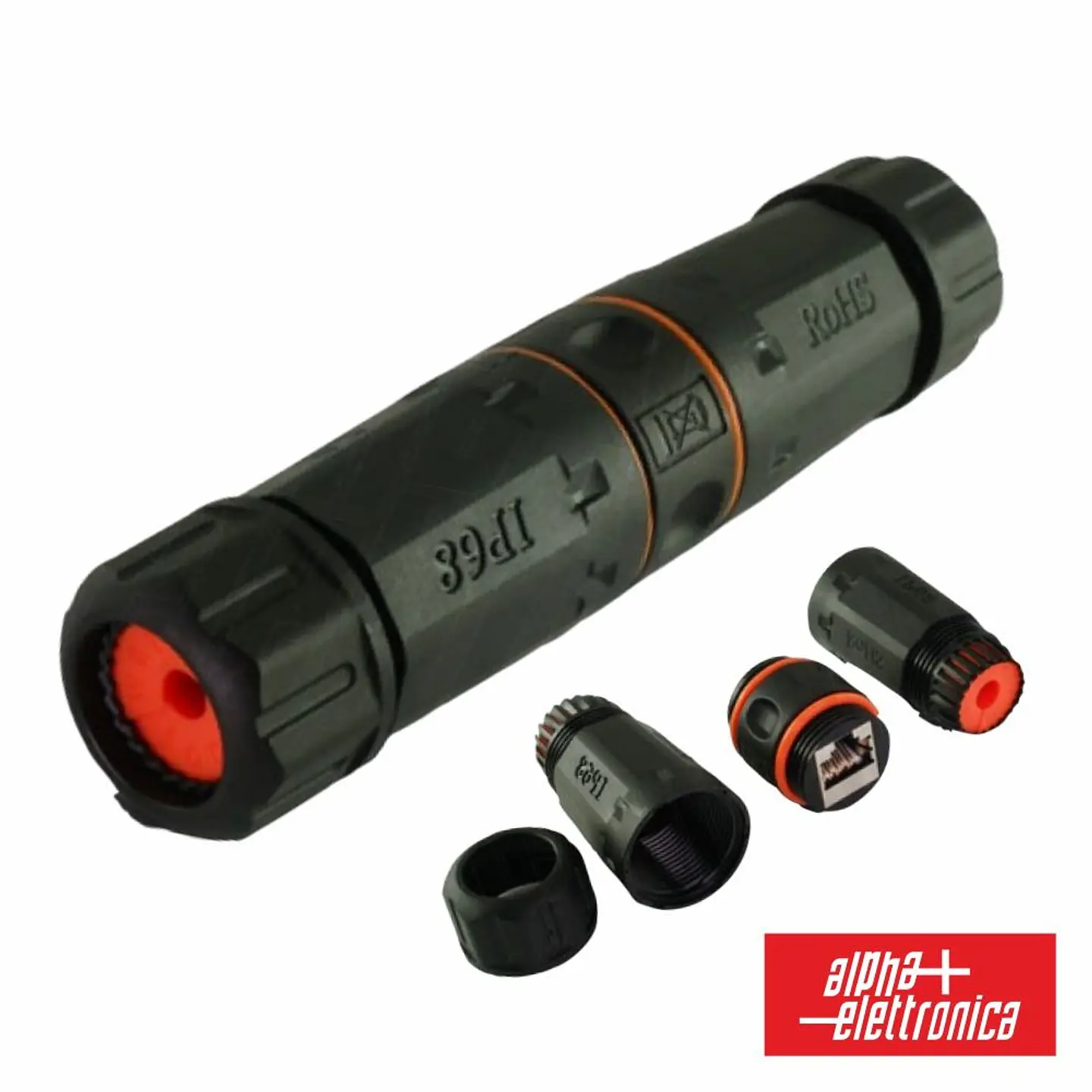 Ligador RJ45 CAT6A Fêmea IP67 ALPHA 1