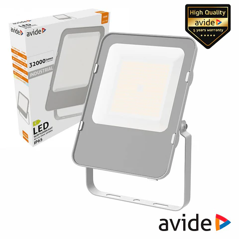 Foco LED Industrial 200W 230V 4000K 32000lm Cinza IP65 AVIDE