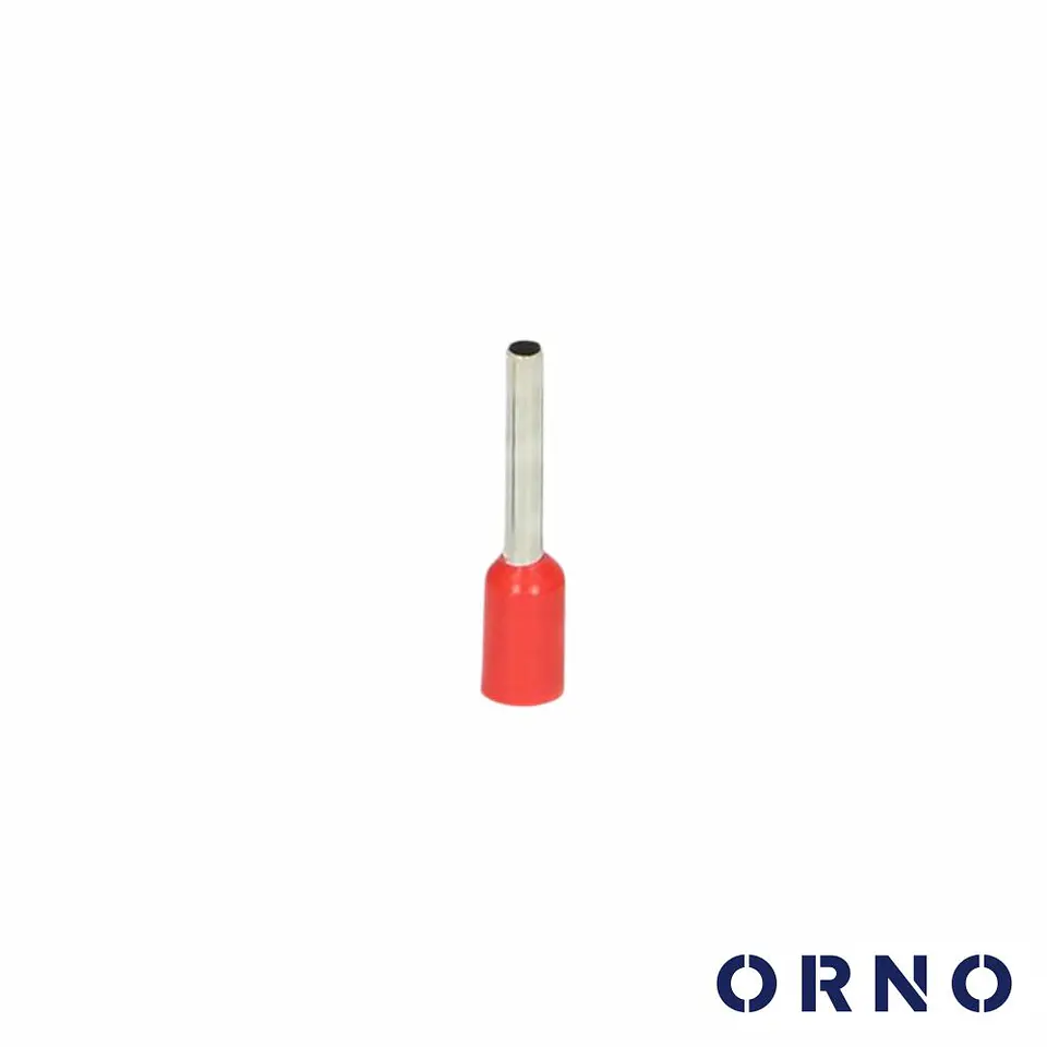 Terminal Ponteira Isolado 0.1mm 100x Vermelho ORNO 1