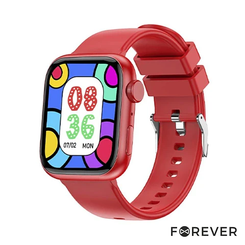 SmartWatch P/ Android iOS IGO Watch 3 IP65 BT5.0 Vermelho