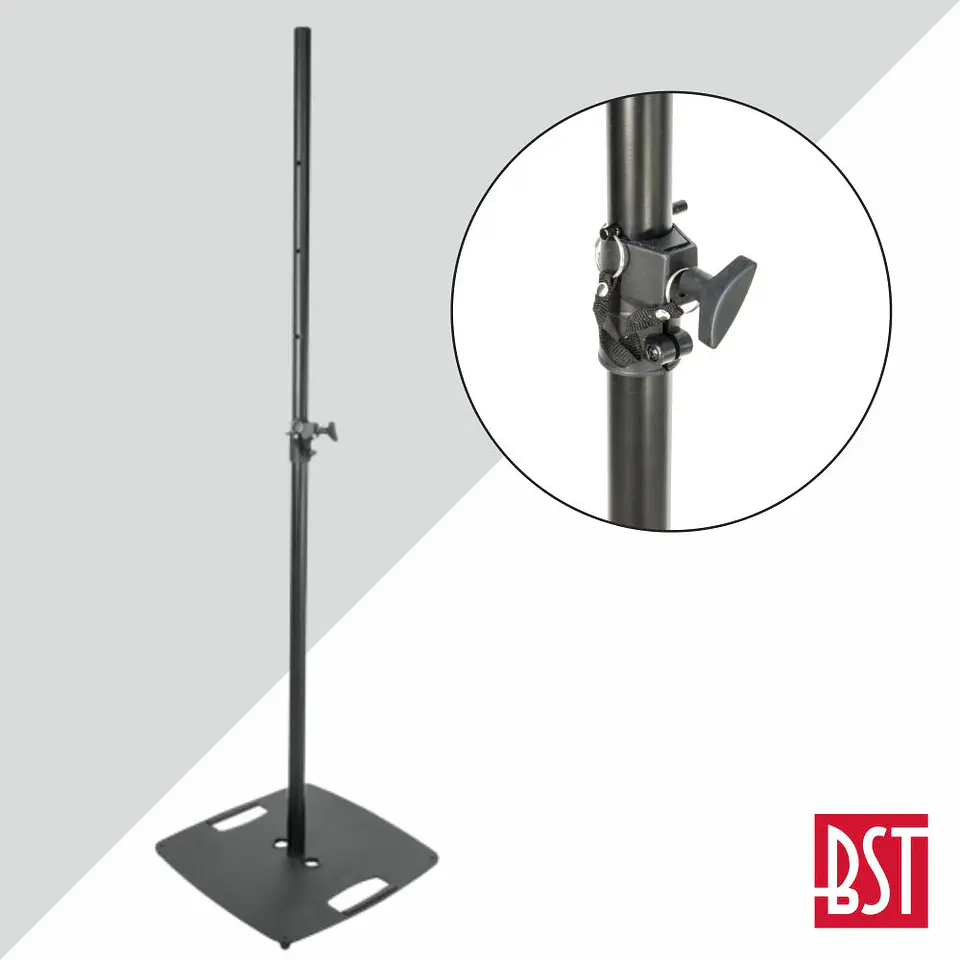 Suporte P/ Colunas Preto 1.8m 20kg BST 1