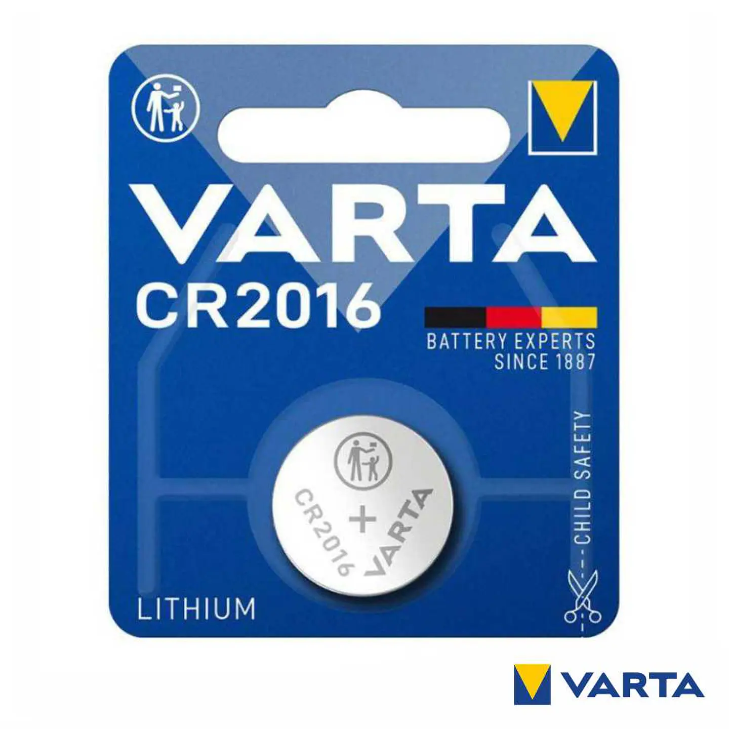 Pilha Lithium Botão CR2016 3V Blister VARTA 1