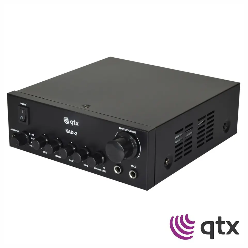 Amplificador Áudio 110W 2 Canais LINE/AUX/CD/DVD QTX 1