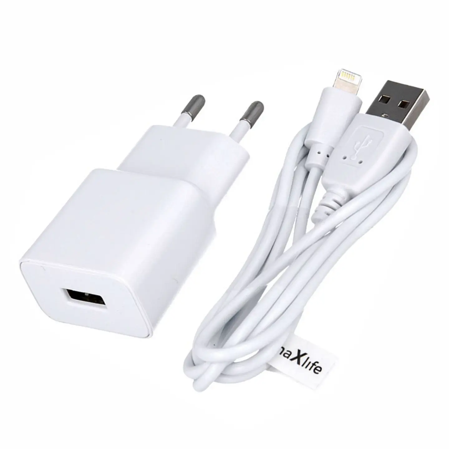 Alimentador Comutado USB 2.1A + Cabo Lightning 1