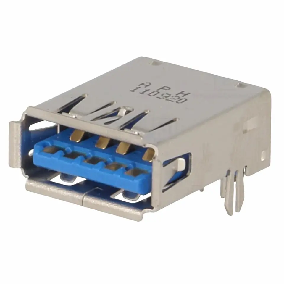 Ficha USB-A 3.0 Fêmea 90° P/ PCB 1