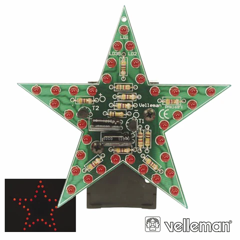 KIT ESTRELA LED INTERMITENTE VERMELHO VELLEMAN