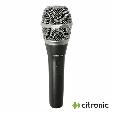 Microfone Mão Dinâmico Profissional C/ Cabo/Mala CITRONIC
