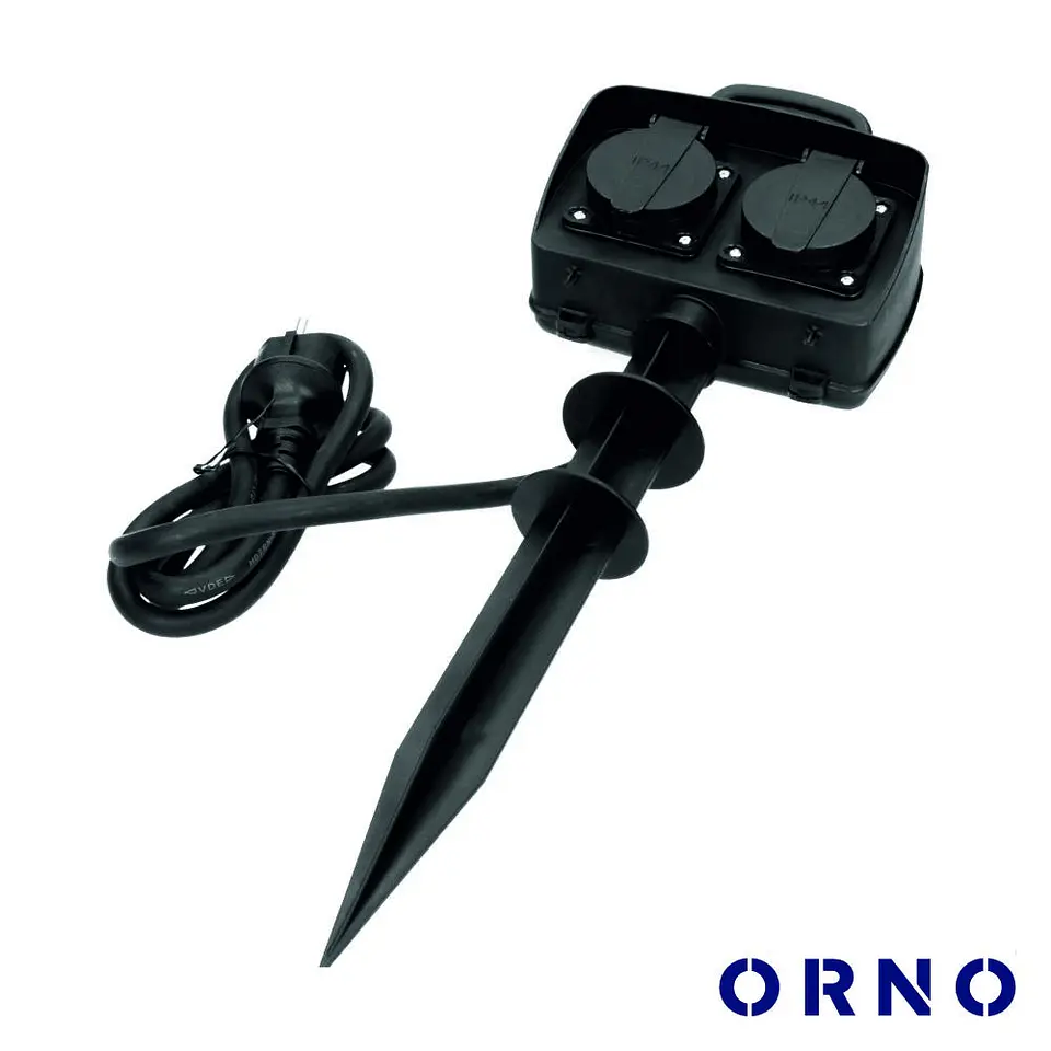 Extensão Elétrica 2x Schuko IP44 Exterior 1.5m ORNO 1